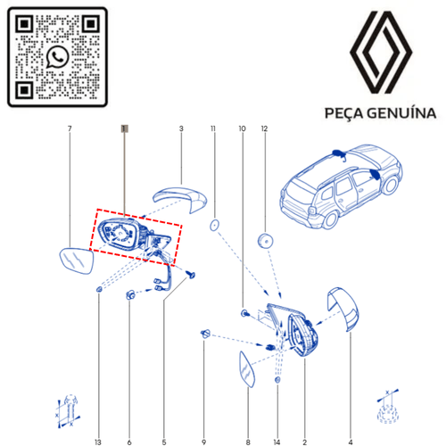 RN 25898R 963025898R RETROVISOR ELETRICO ESQ. DUSTER SCAPA 21... 4